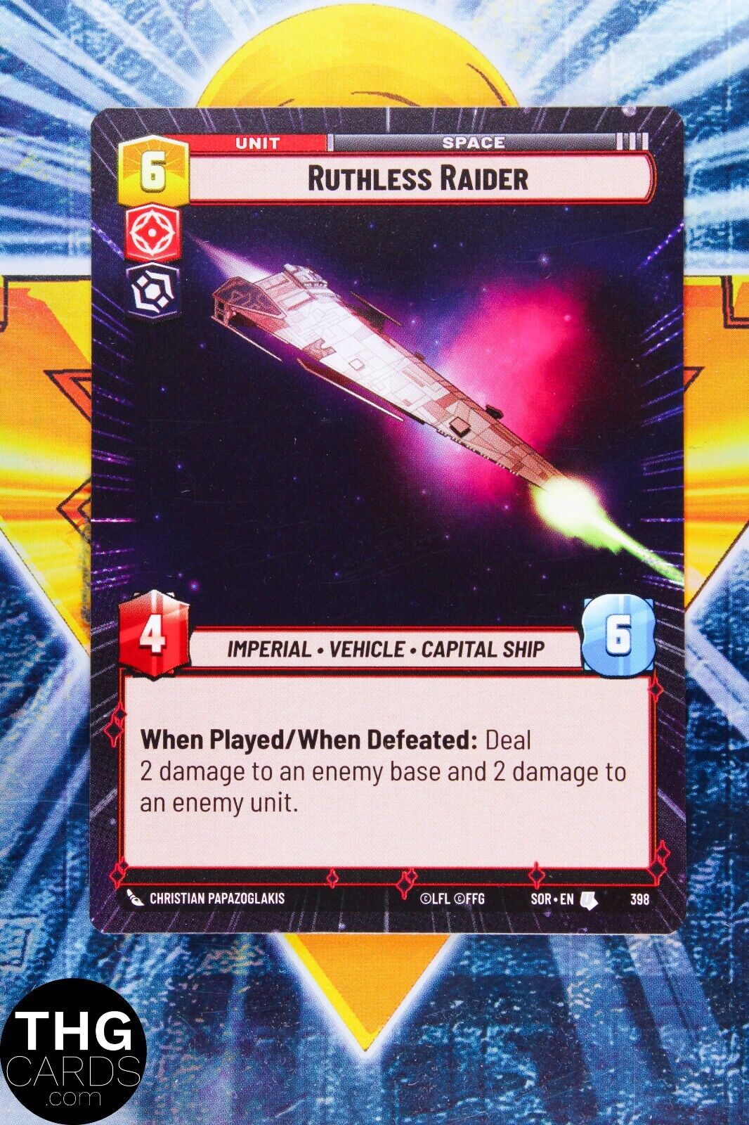Ruthless Raider 398 Uncommon Hyperspace Star Wars Unlimited Card