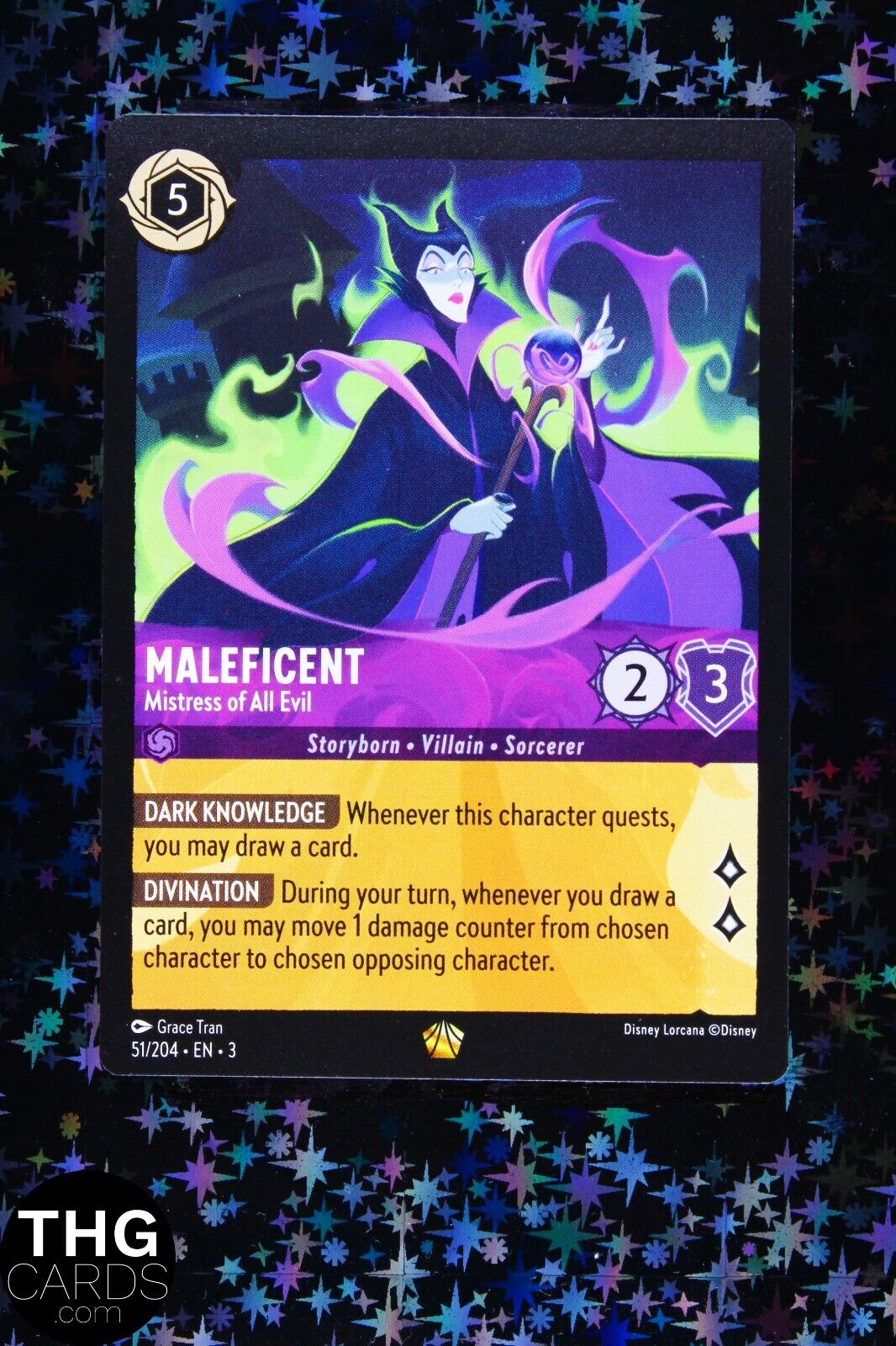 Maleficent, Mistress Of All Evil 51/204 Legendary Lorcana Into the Inklands
