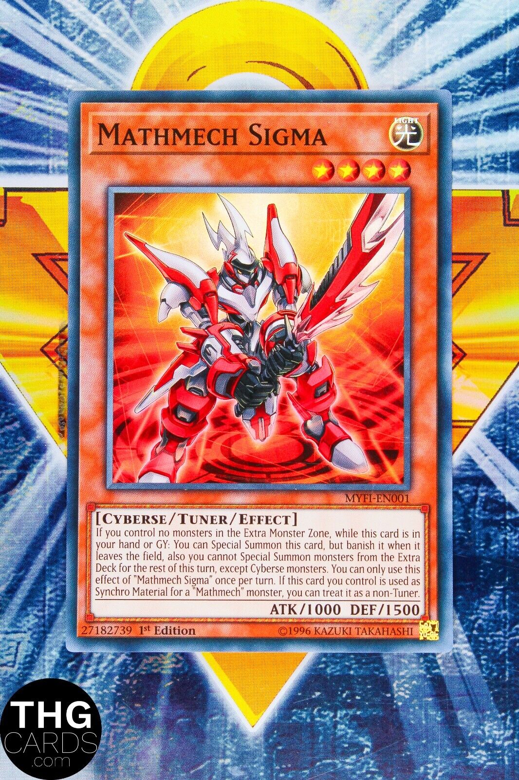 Mathmech Sigma MYFI-EN001 1st Edition Super Rare Yugioh Card