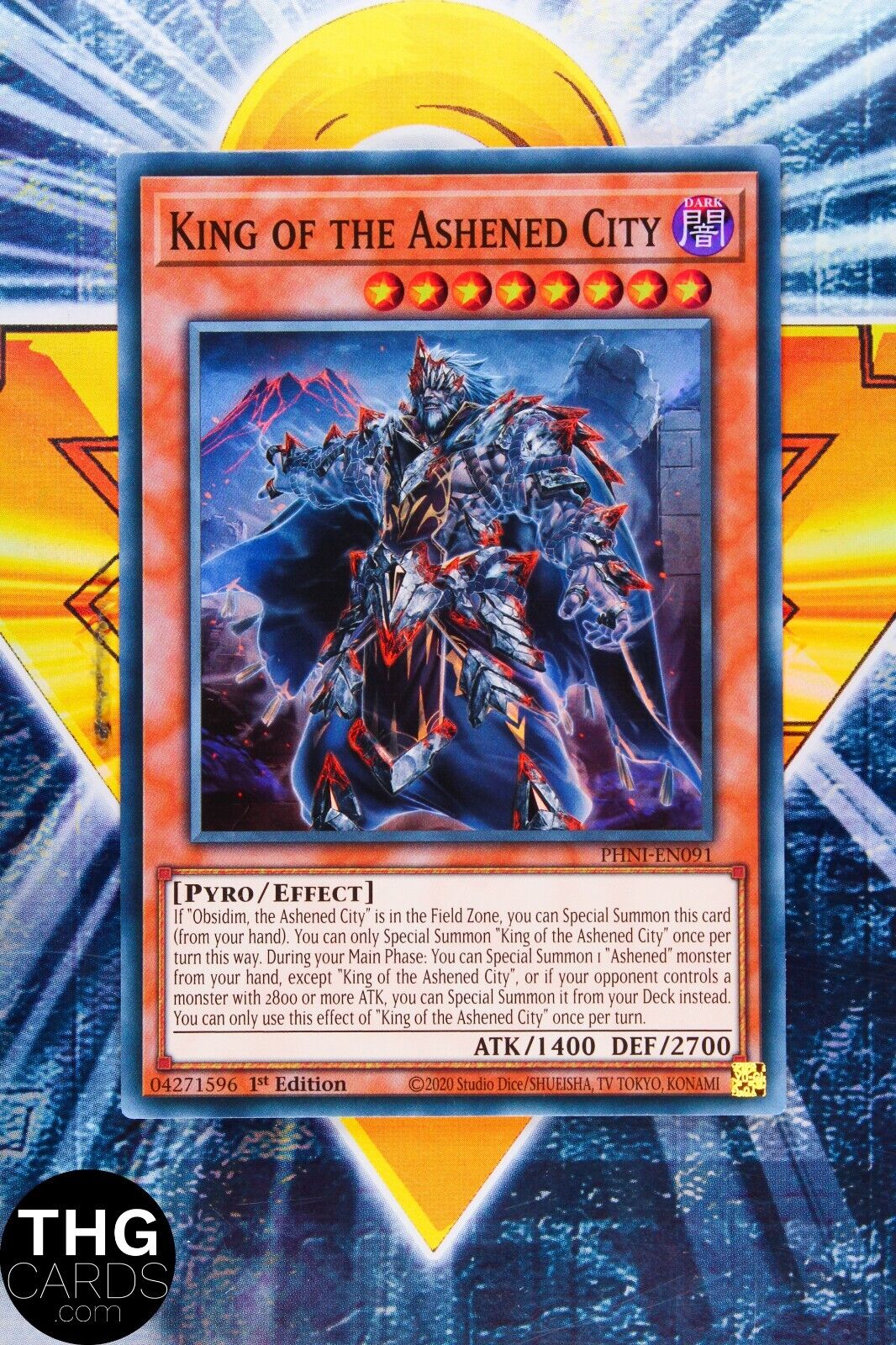 King of the Ashened City PHNI-EN091 1st Edition Super Rare Yugioh Playset