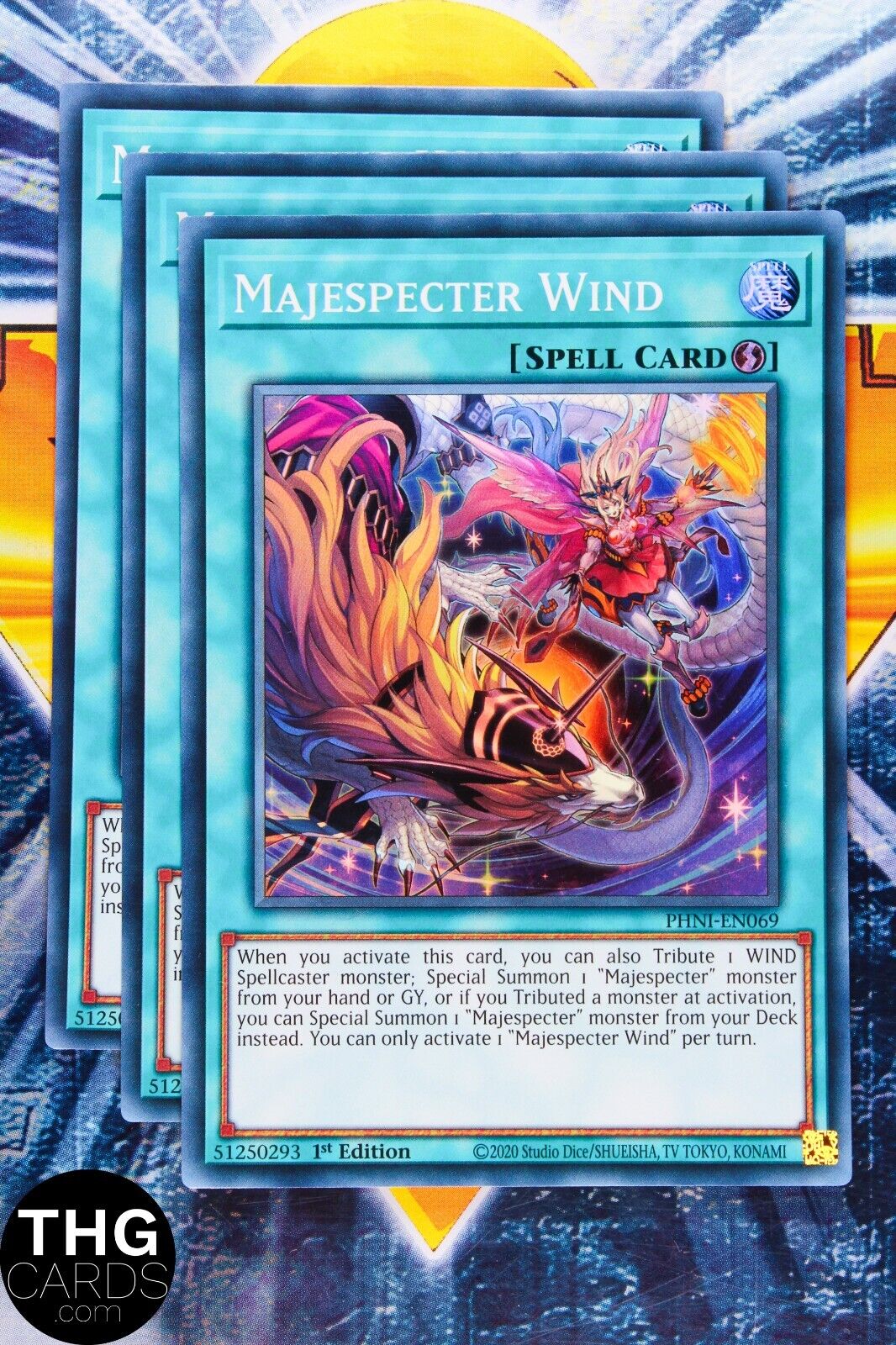 Majespecter Wind PHNI-EN069 1st Edition Super Rare Yugioh Playset