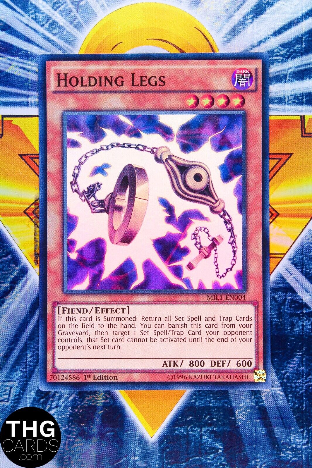Holding Legs MIL1-EN004 1st Edition Super Rare Yugioh Card