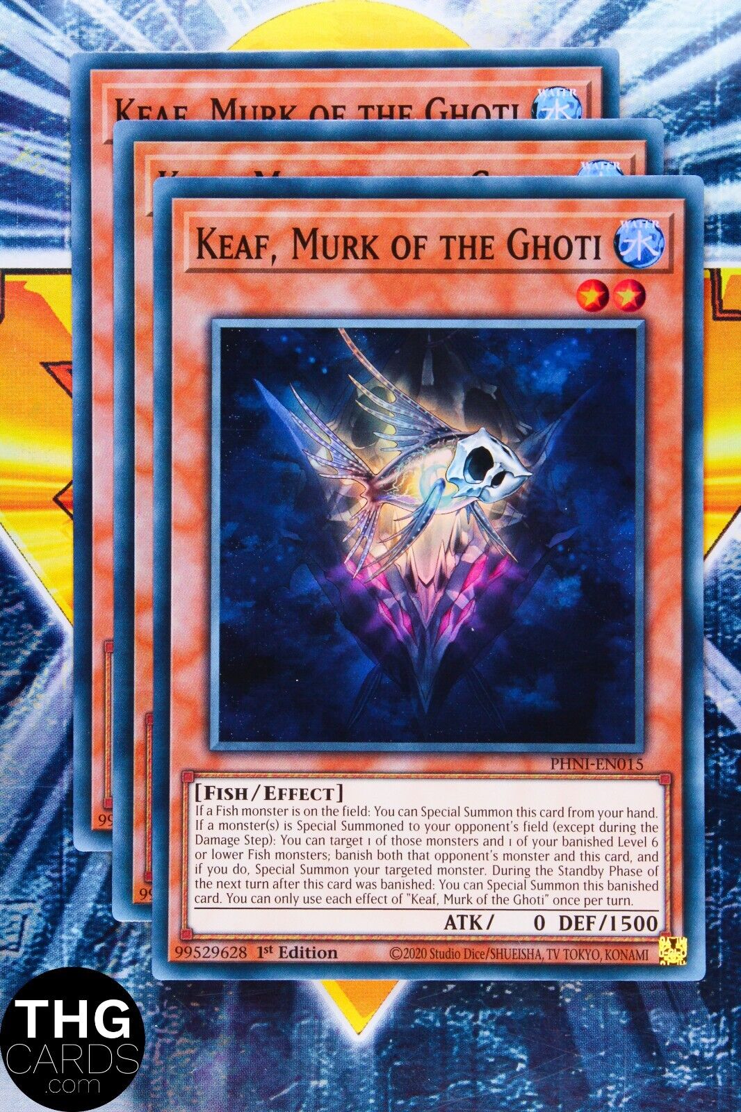 Keaf, Murk of the Ghoti PHNI-EN015 1st Edition Super Rare Yugioh Playset