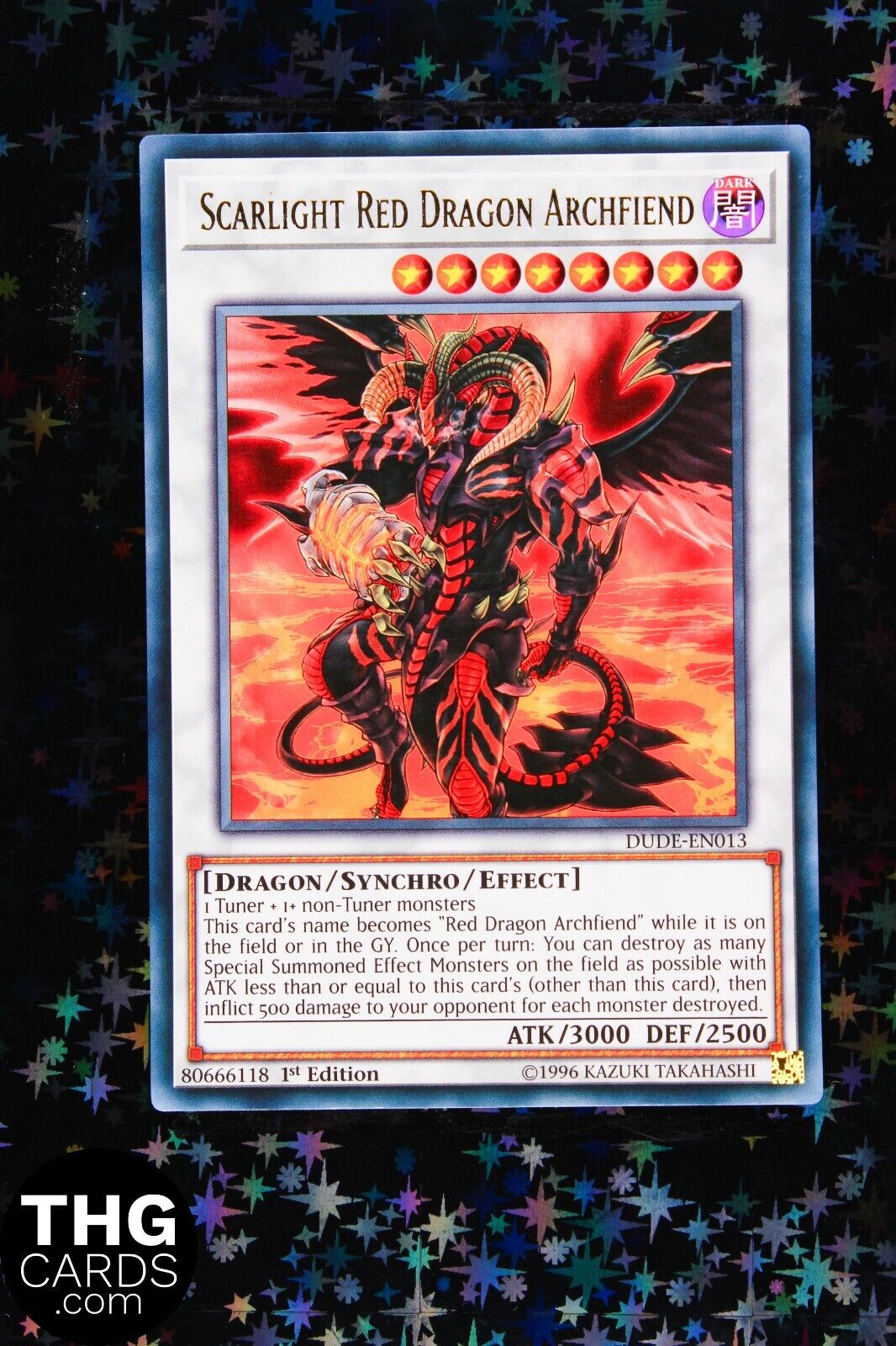 Scarlight Red Dragon Archfiend DUDE-EN013 1st Edition Ultra Rare Yugioh Card