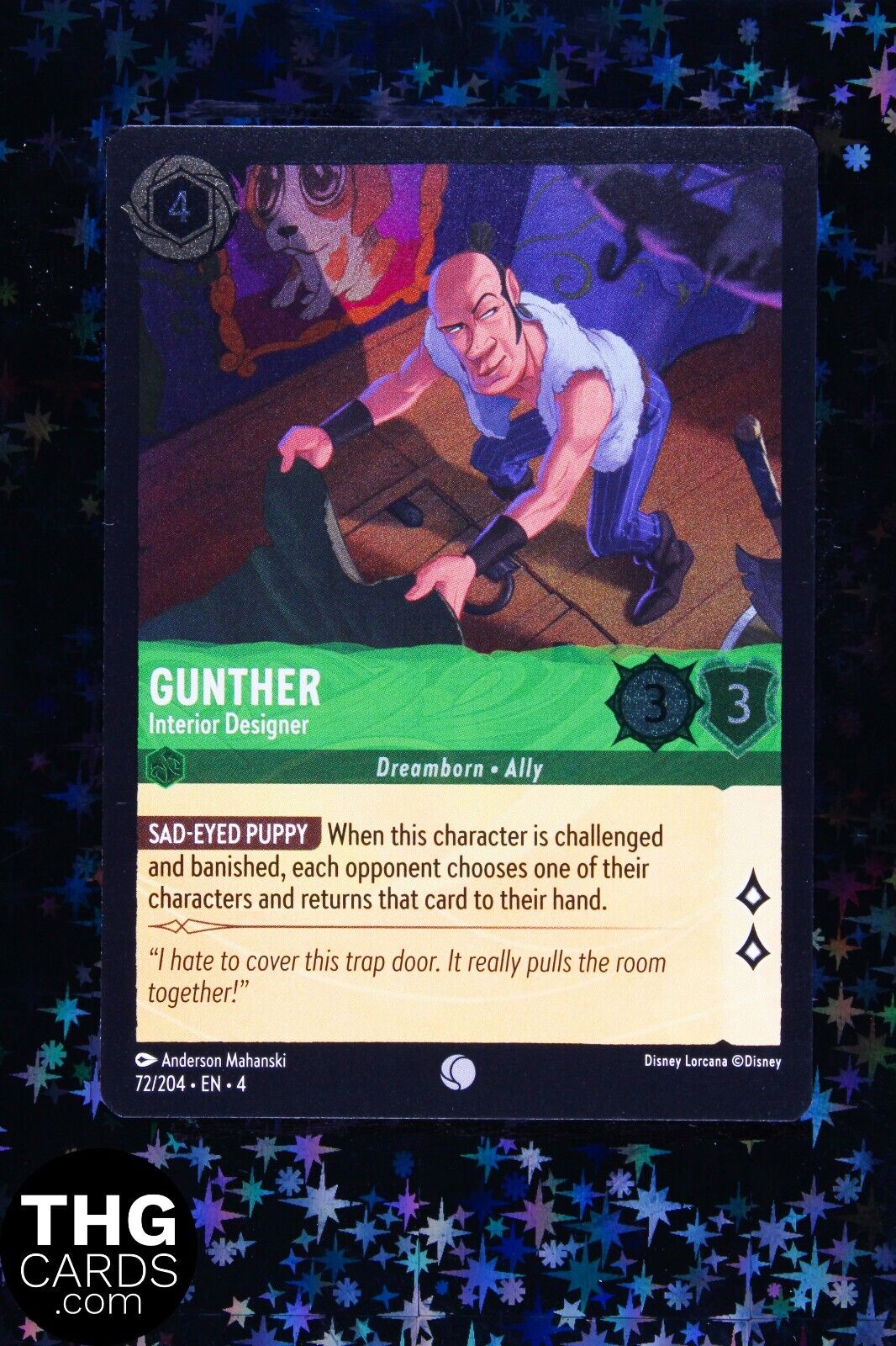 Gunther, Interior Designer 72/204 Common Lorcana Card EN 4