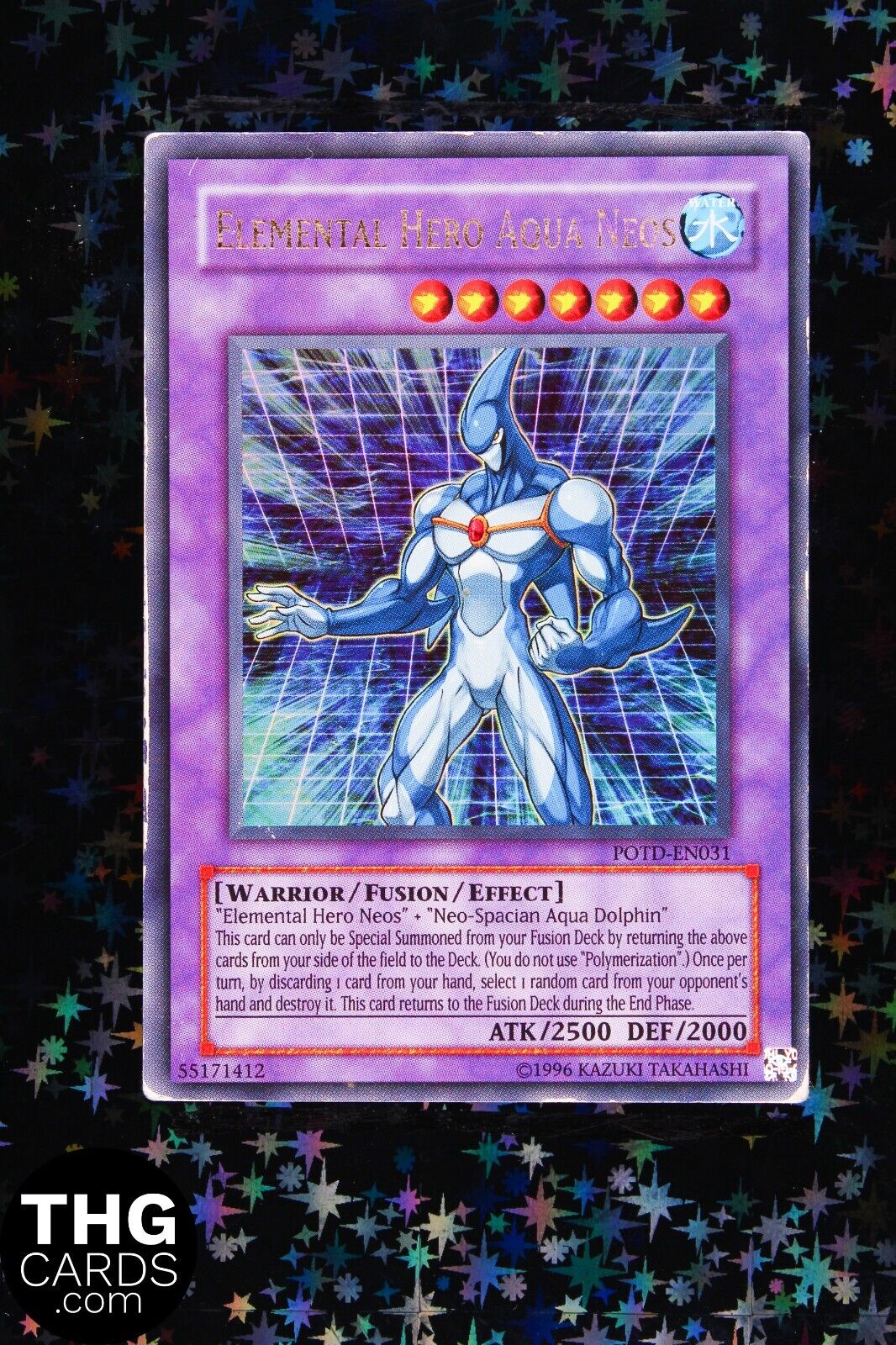 Elemental Hero Aqua Neos POTD-EN031 Ultra Rare Yugioh Card 2