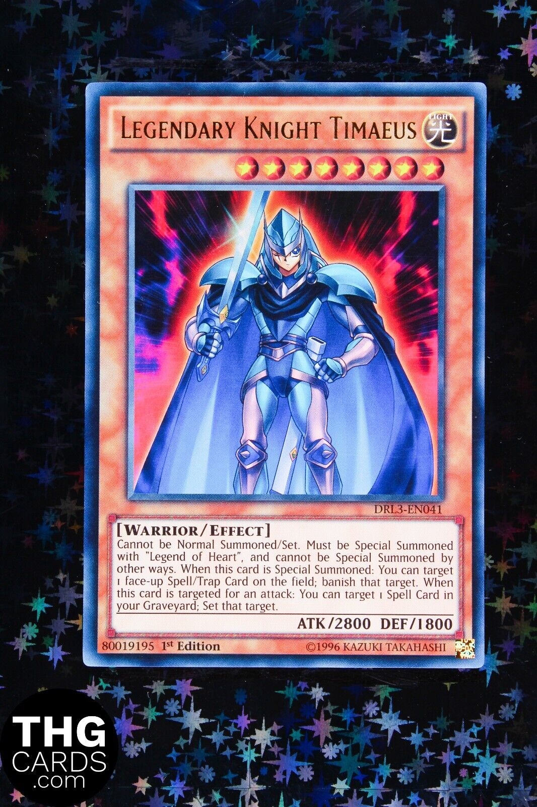 Legendary Knight Timaeus DRL3-EN041 1st Edition Ultra Rare Yugioh Card