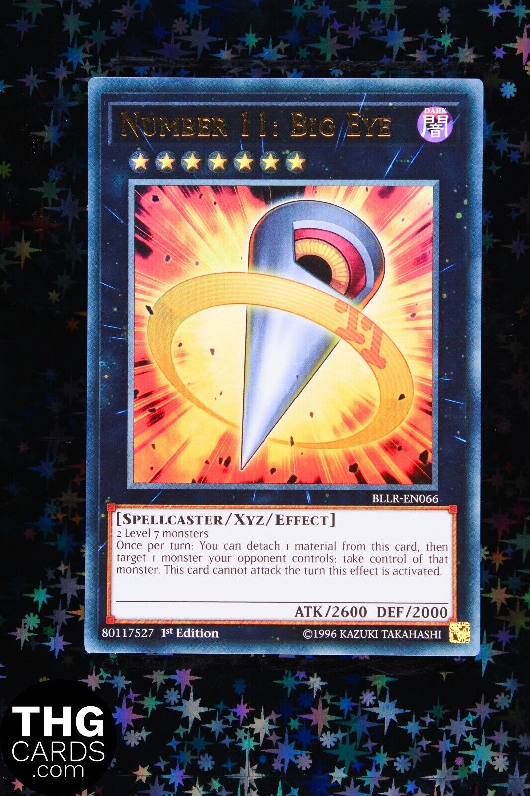 Number 11: Big Eye BLLR-EN066 1st Edition Ultra Rare Yugioh Card