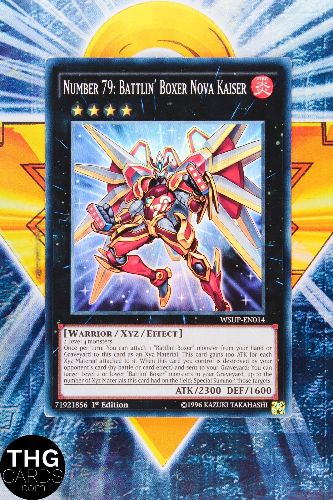 Number 79: Battlin' Boxer Nova Kaiser WSUP-EN014 1st Ed Super Rare Yugioh Card