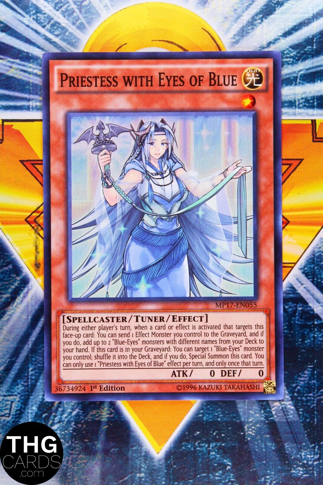 Priestess with Eyes of Blue MP17-EN055 1st Edition Super Rare Yugioh Card