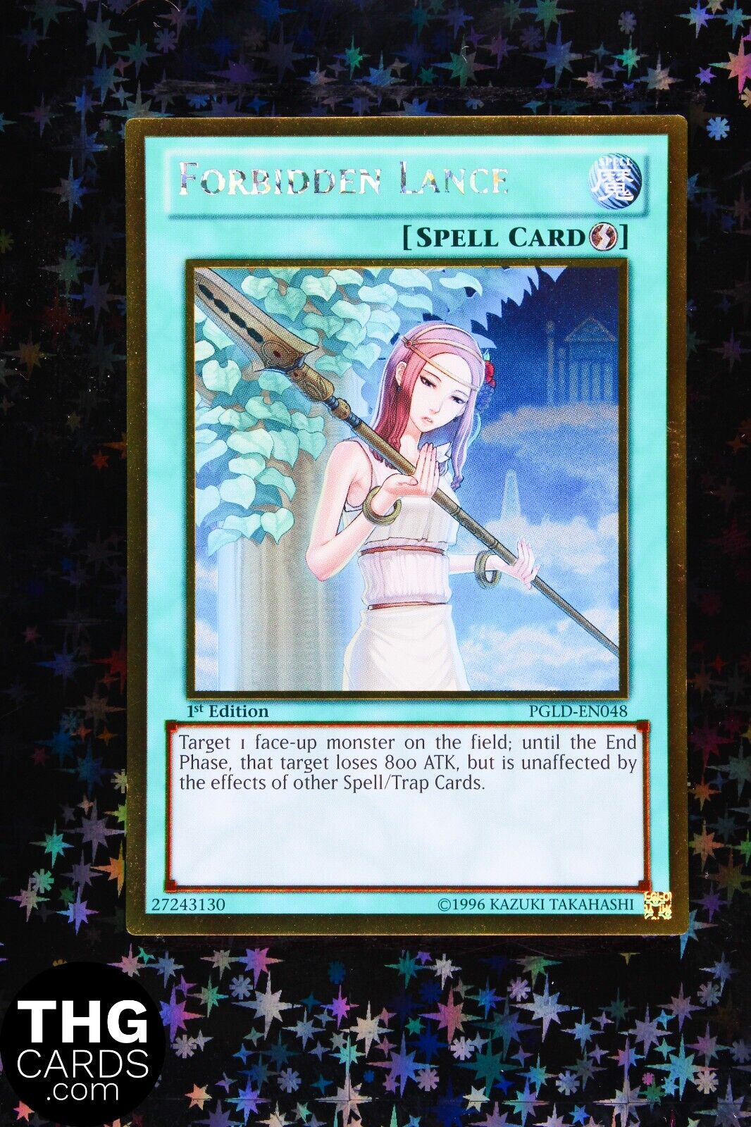 Forbidden Lance PGLD-EN048 1st Edition Gold Ultra Rare Yugioh Card