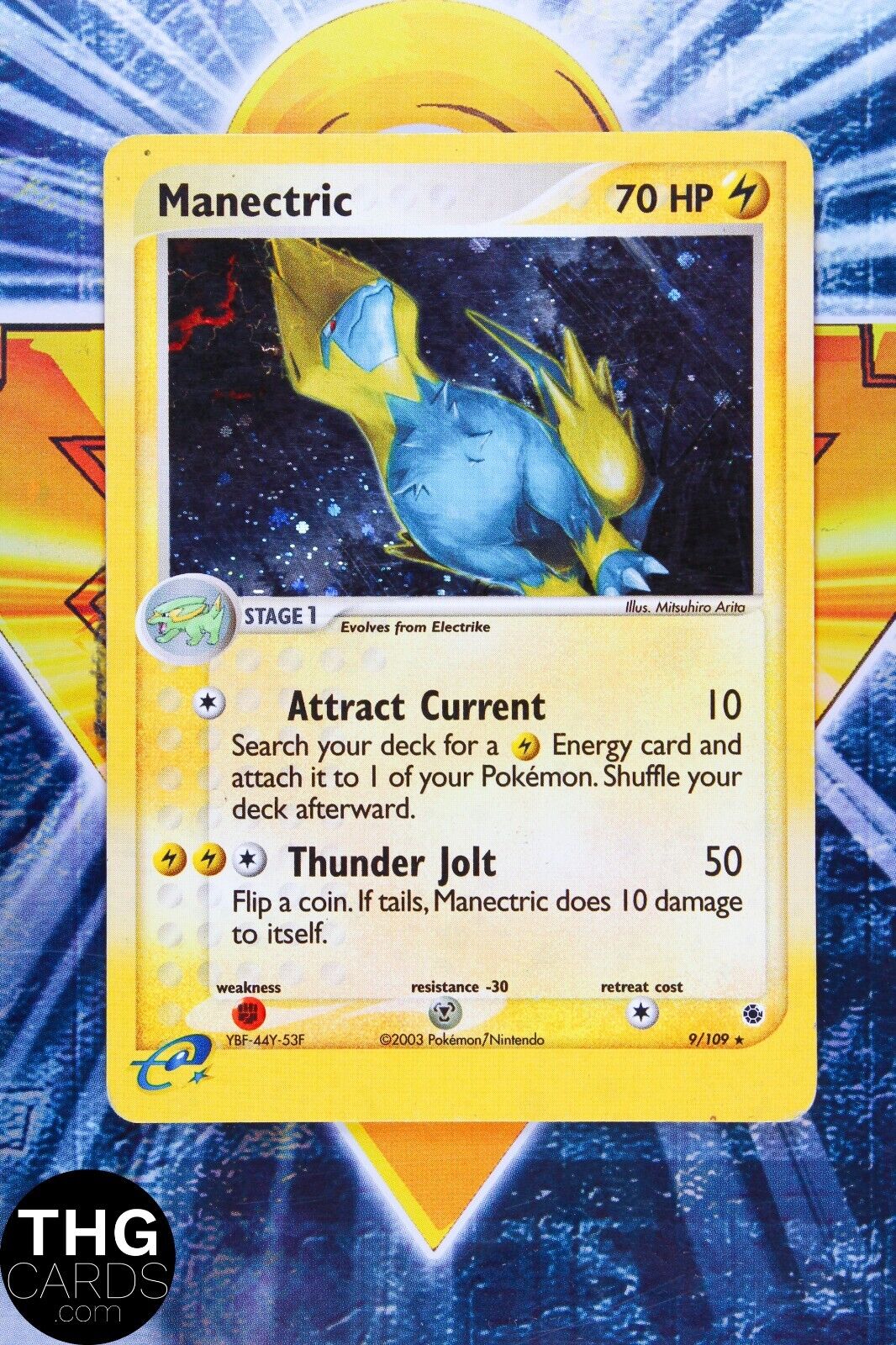 Manectric 9/109 Rare Holo EX Ruby & Sapphire Pokemon Card