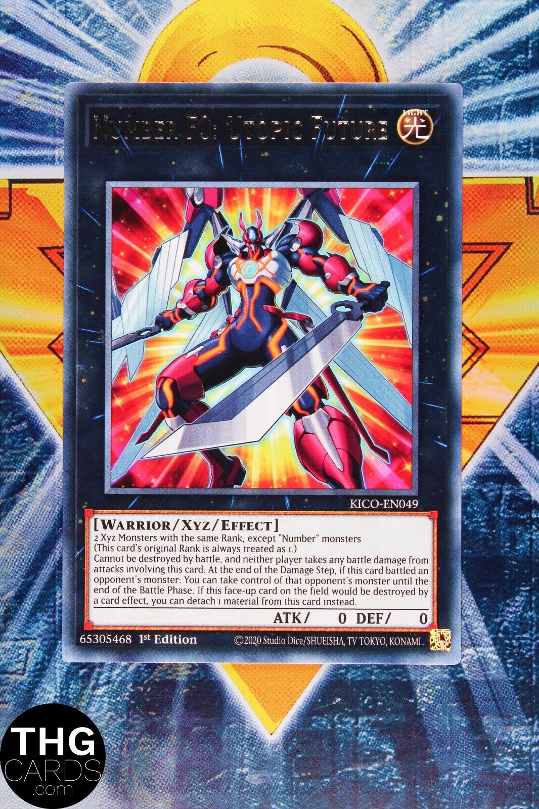 Number F0: Utopic Future KICO-EN049 1st Edition Rare Yugioh Card Playset