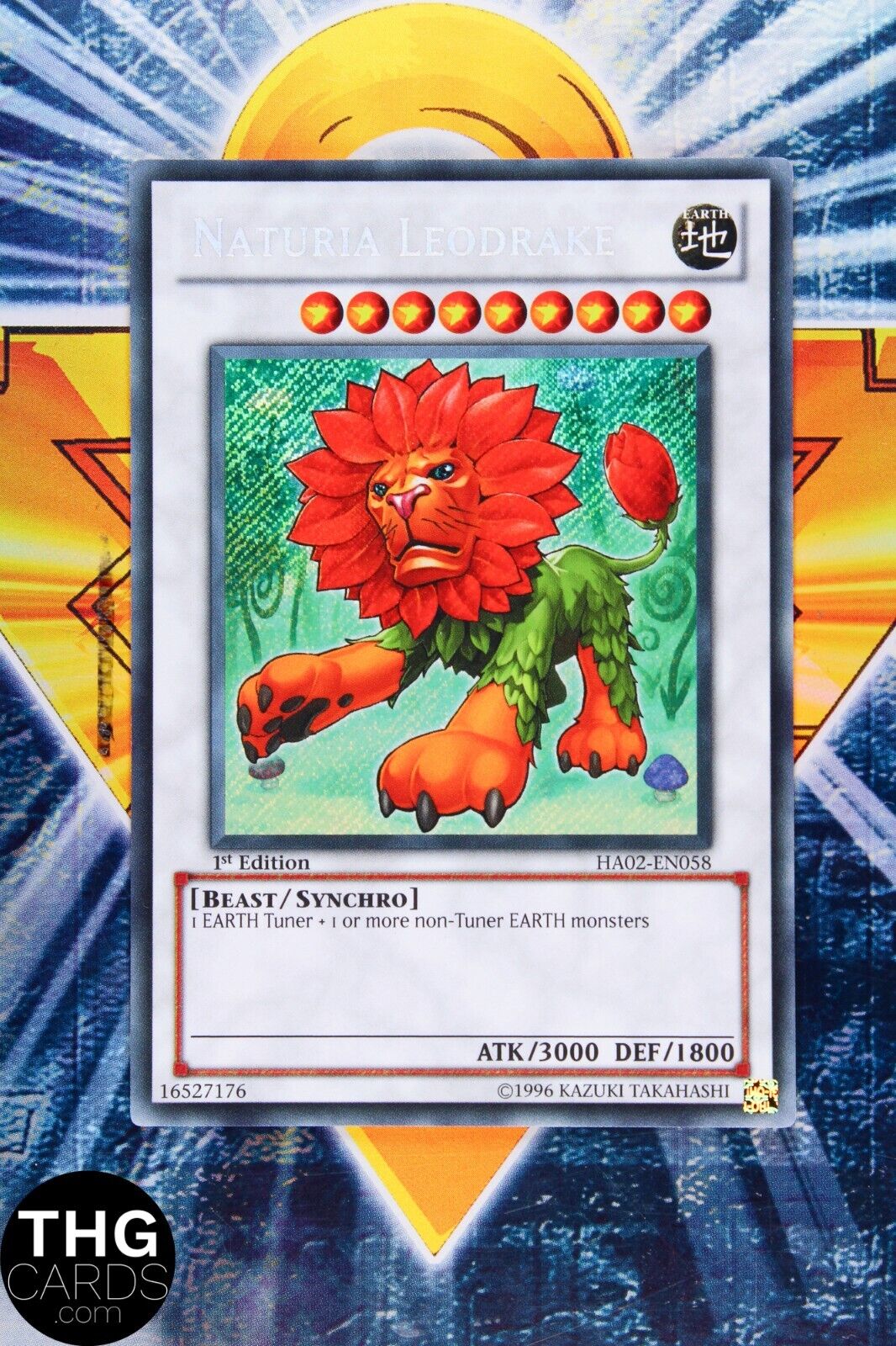 Naturia Leodrake HA02-EN058 1st Edition Secret Rare Yugioh Card