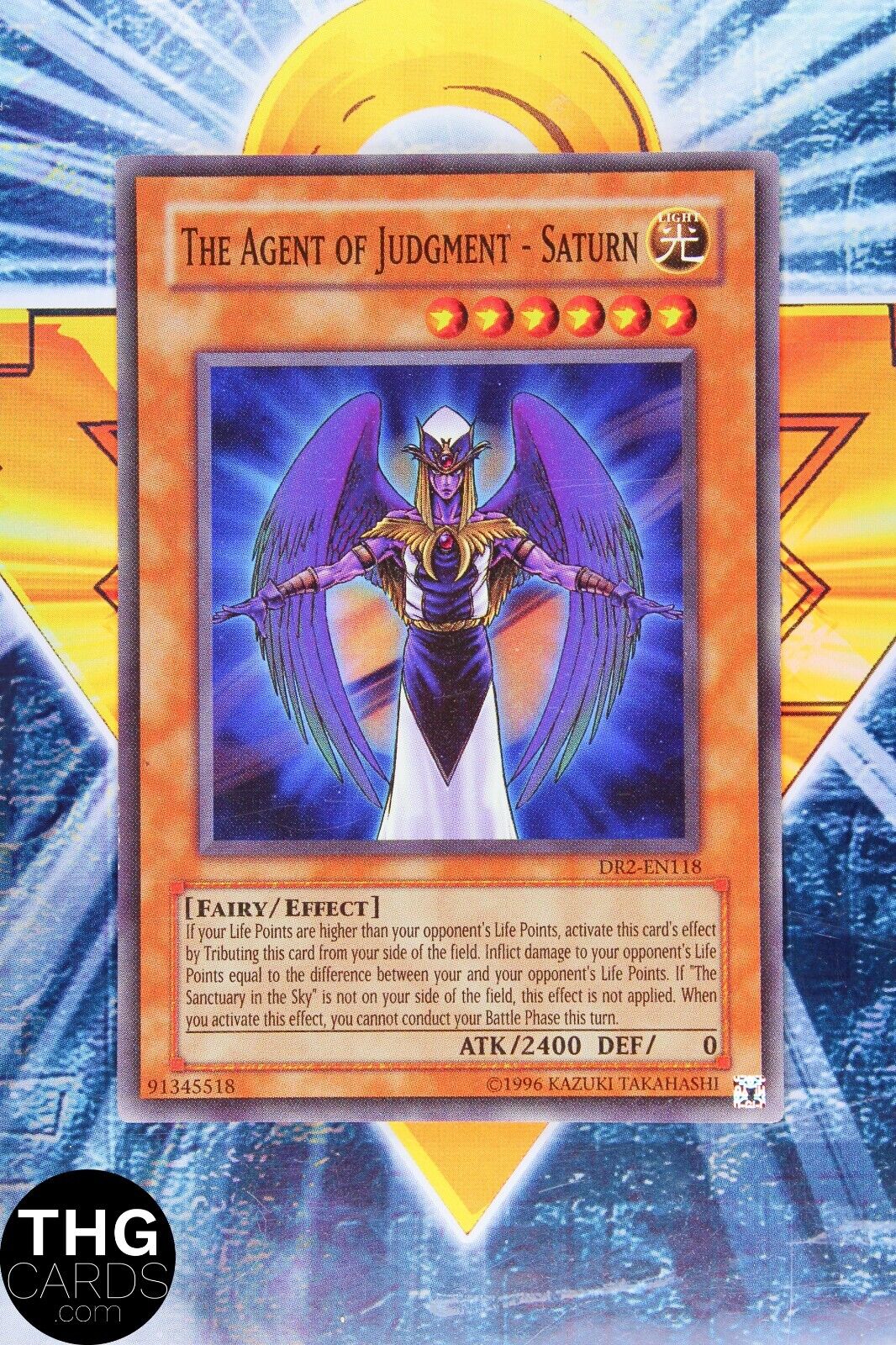 The Agent of Judgment - Saturn DR2-EN118 Super Rare Yugioh Card