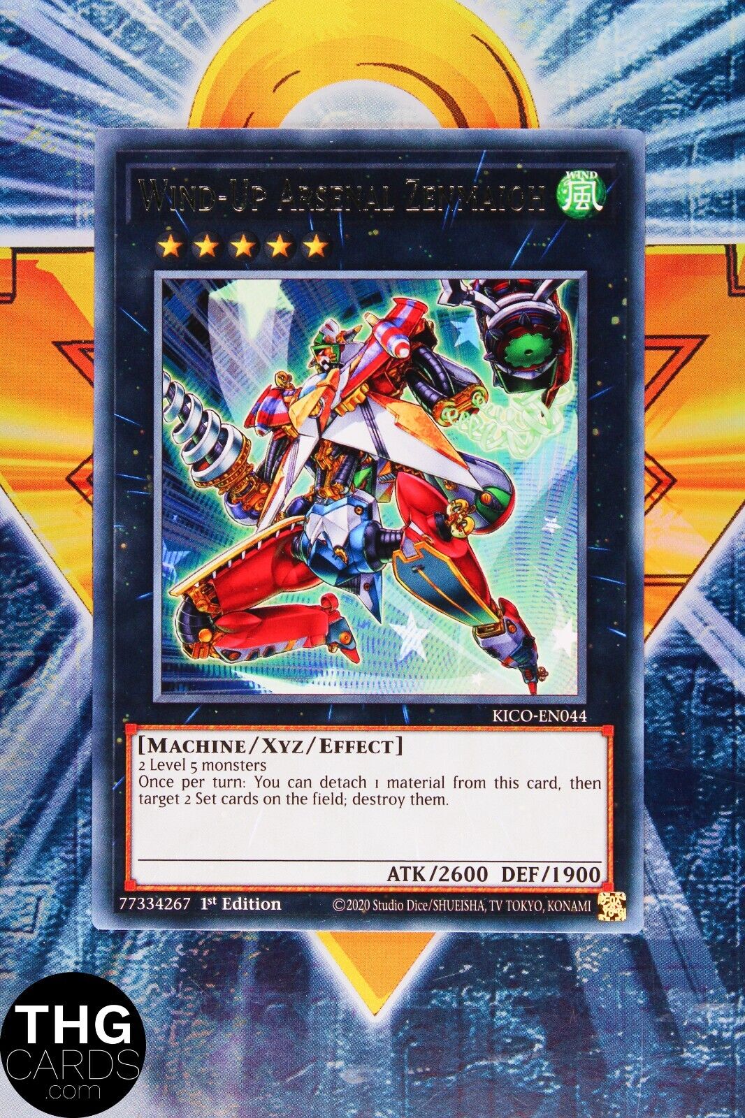 Wind-Up Arsenal Zenmaioh KICO-EN044 1st Edition Rare Yugioh Card Playset