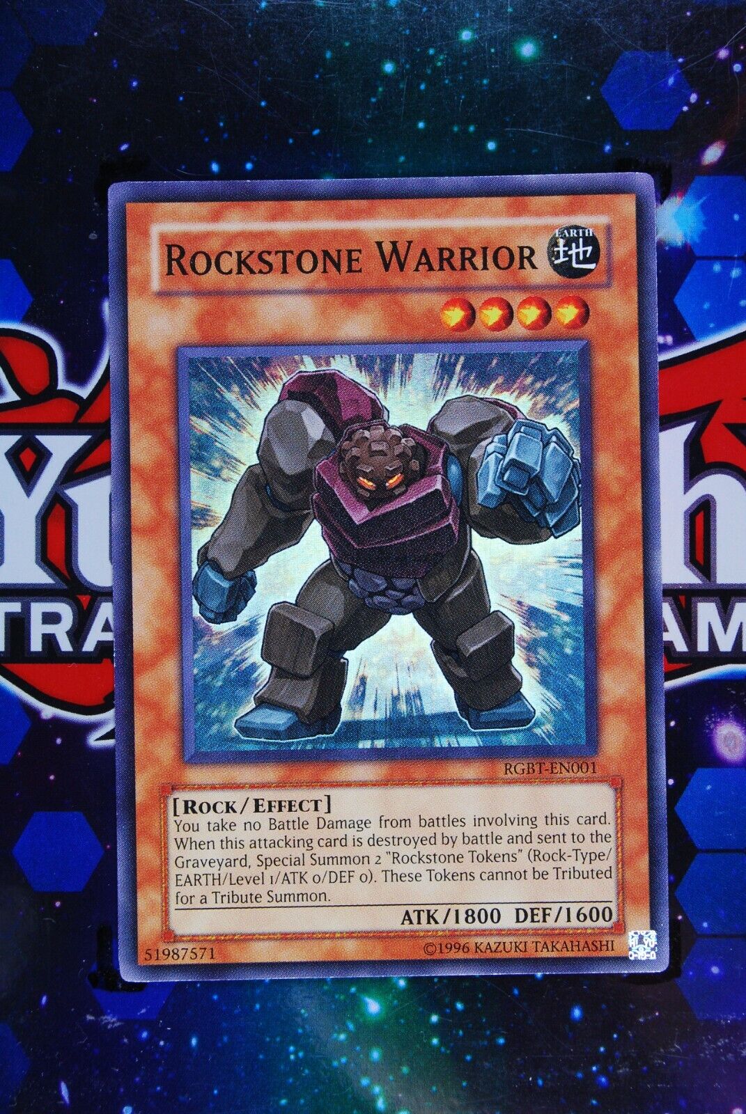 Rockstone Warrior RGBT-EN001 Super Rare Yugioh Card