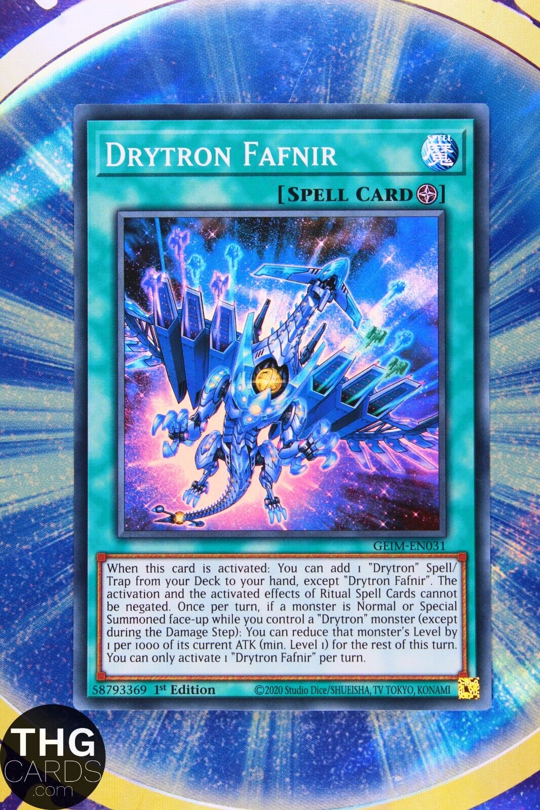 Drytron Fafnir GEIM-EN031 1st Edition Super Rare Yugioh Card