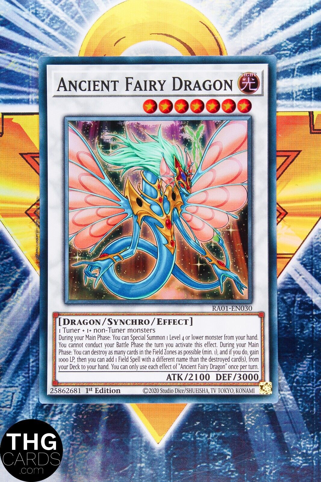 Ancient Fairy Dragon RA01-EN030 1st Edition Super Rare Yugioh Card Playset