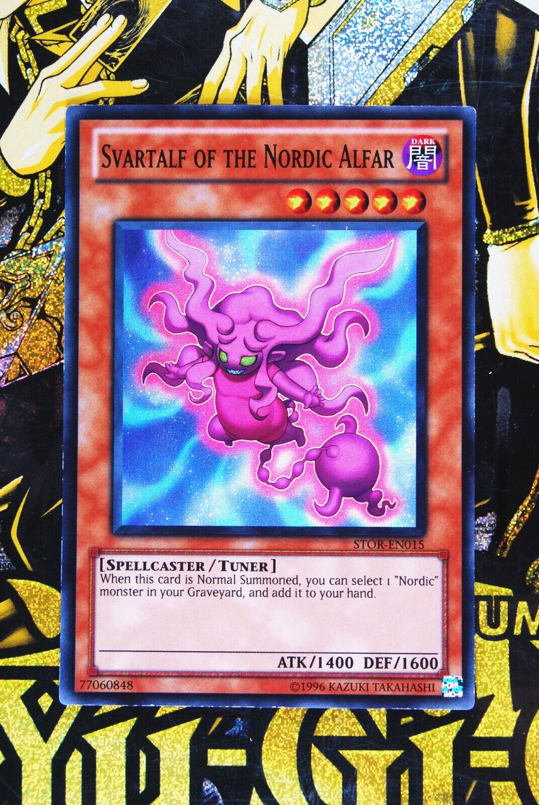 Svartalf of the Nordic Alfar STOR-EN015 Super Rare Yugioh Card