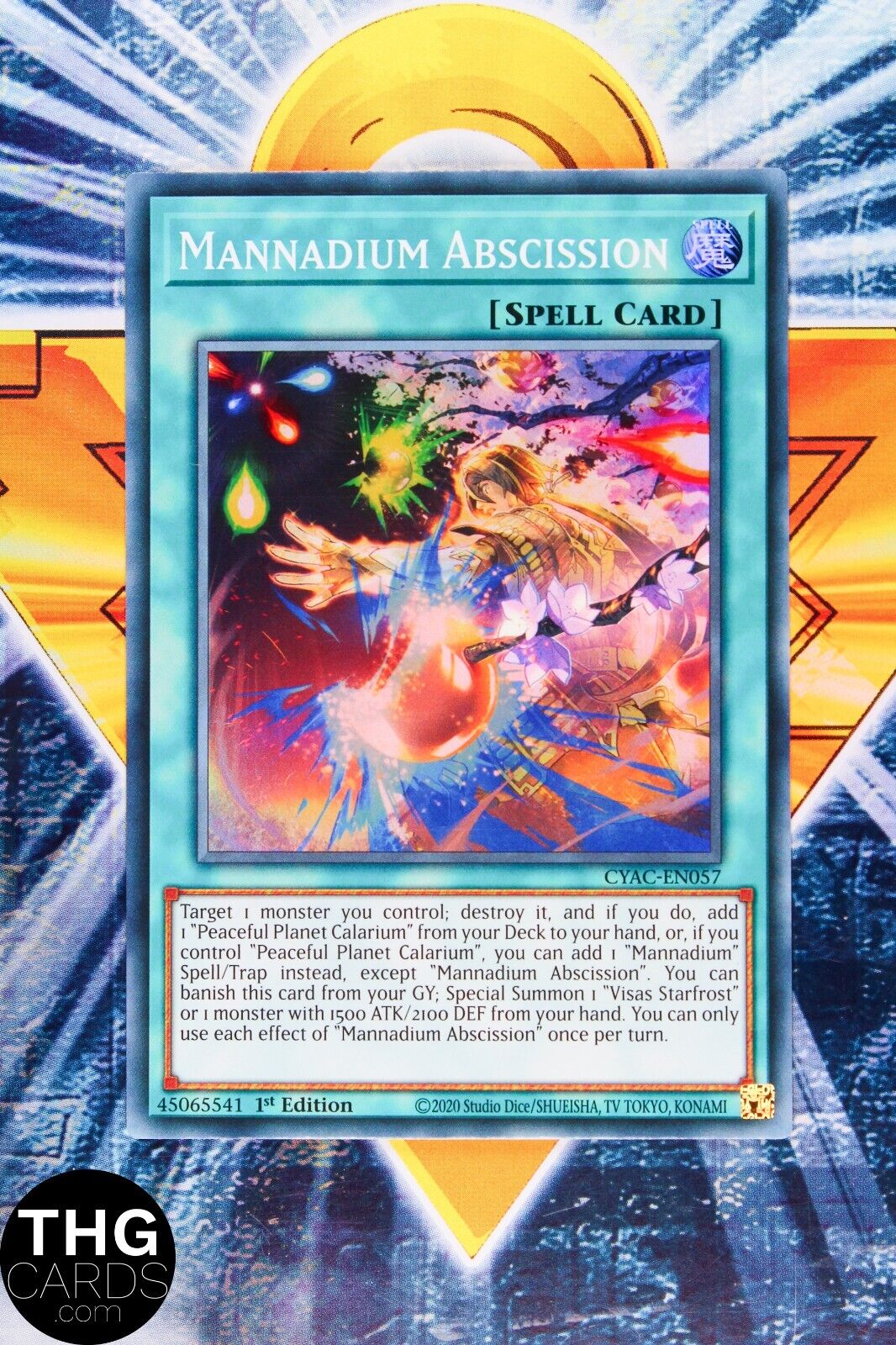 Mannadium Abscission CYAC-EN057 1st Edition Super Rare Yugioh Card