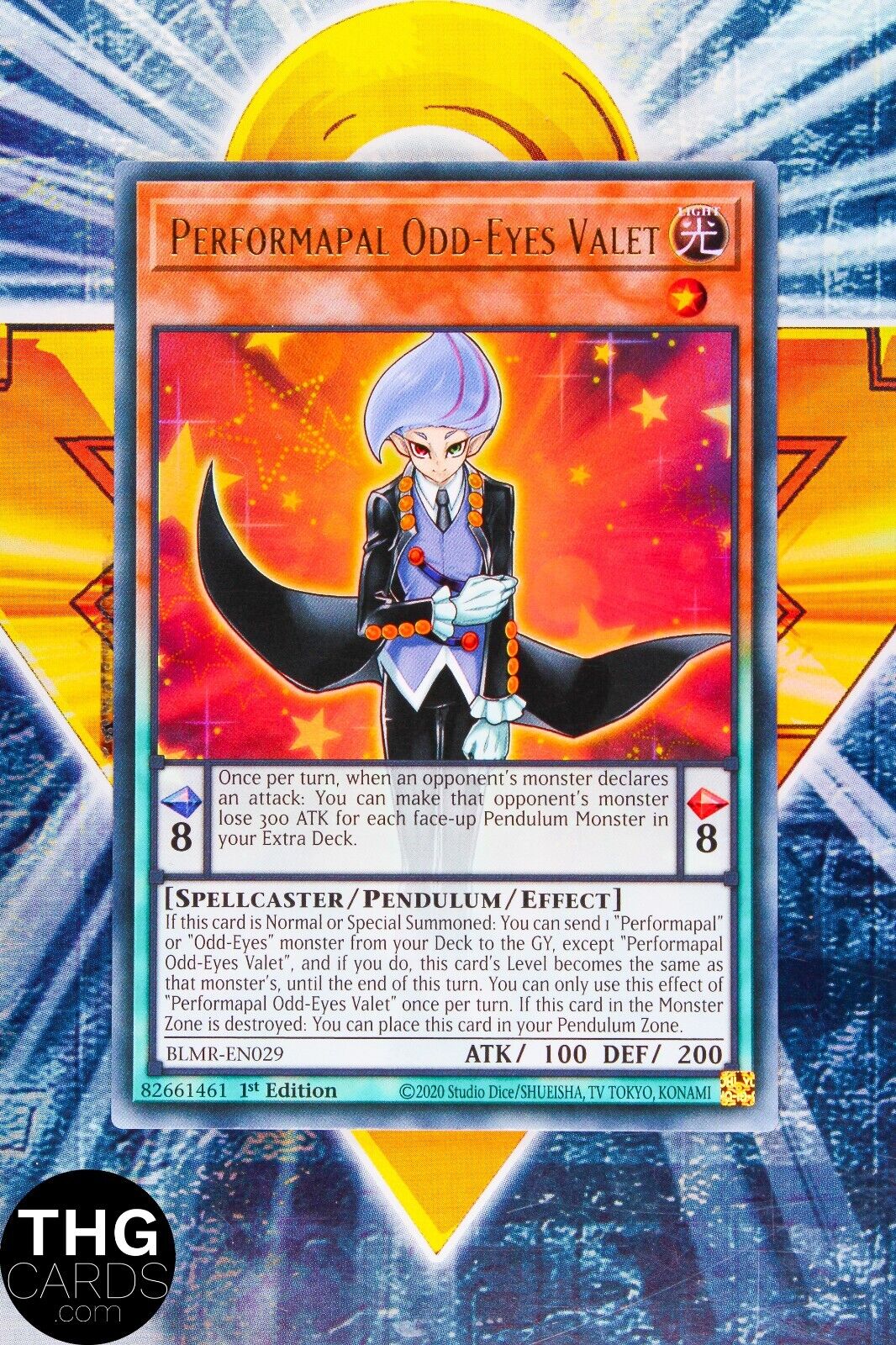 Perfomapal Odd-Eyes Valet BLMR-EN029 1st Edition Ultra Rare Yugioh Card Playset
