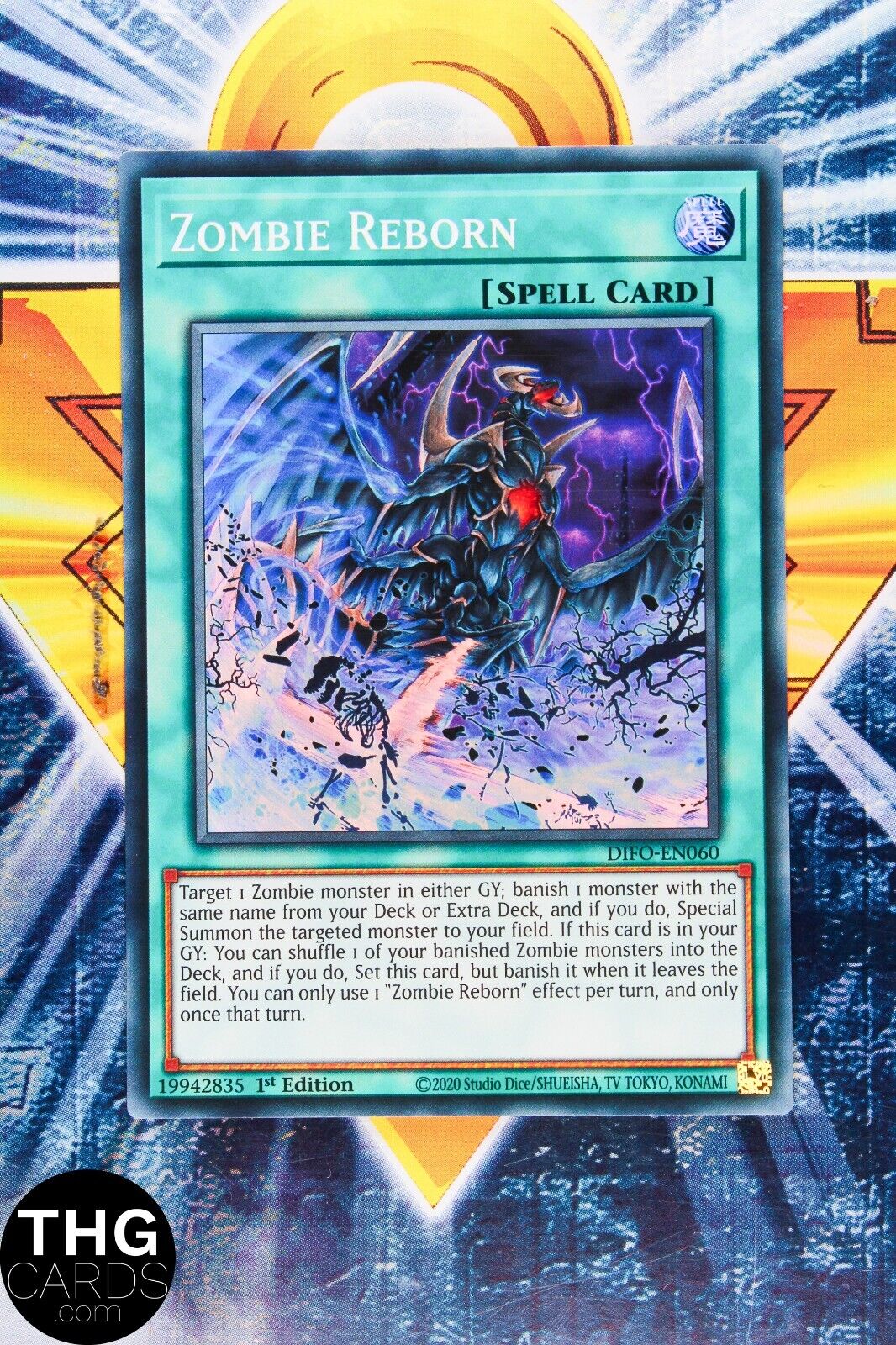 Zombie Reborn DIFO-EN060 1st Edition Super Rare Yugioh Card