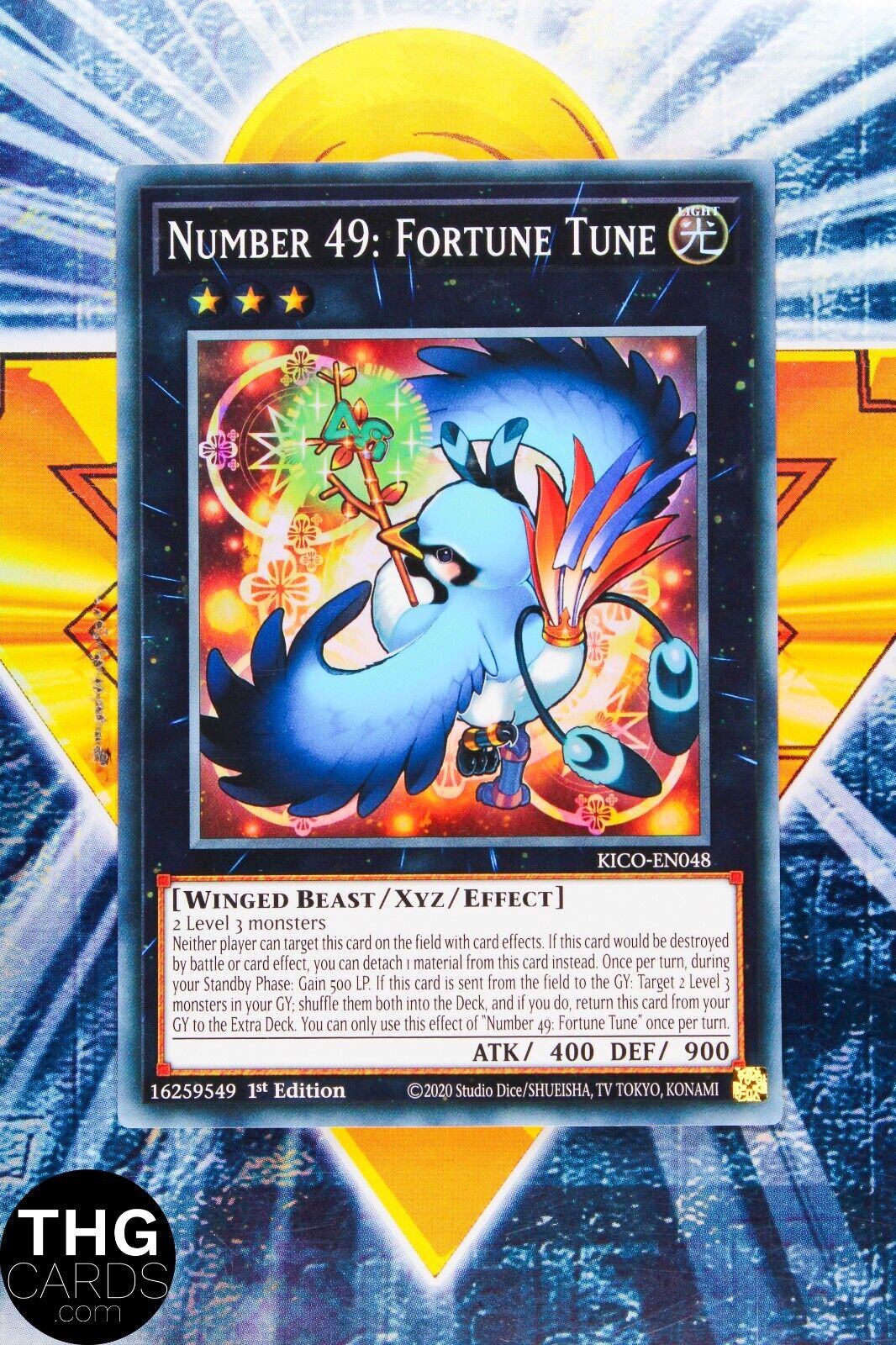 Number 49: Fortune Tune KICO-EN048 1st Edition Super Rare Yugioh Card