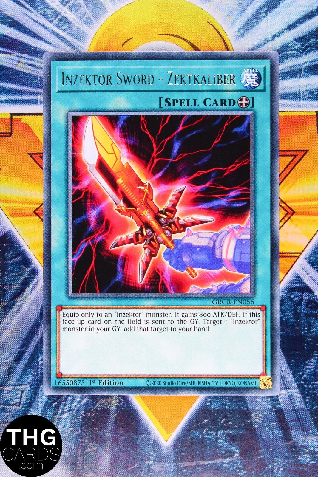 Inzektor Sword - Zektkaliber GRCR-EN056 1st Edition Rare Yugioh Card Playset