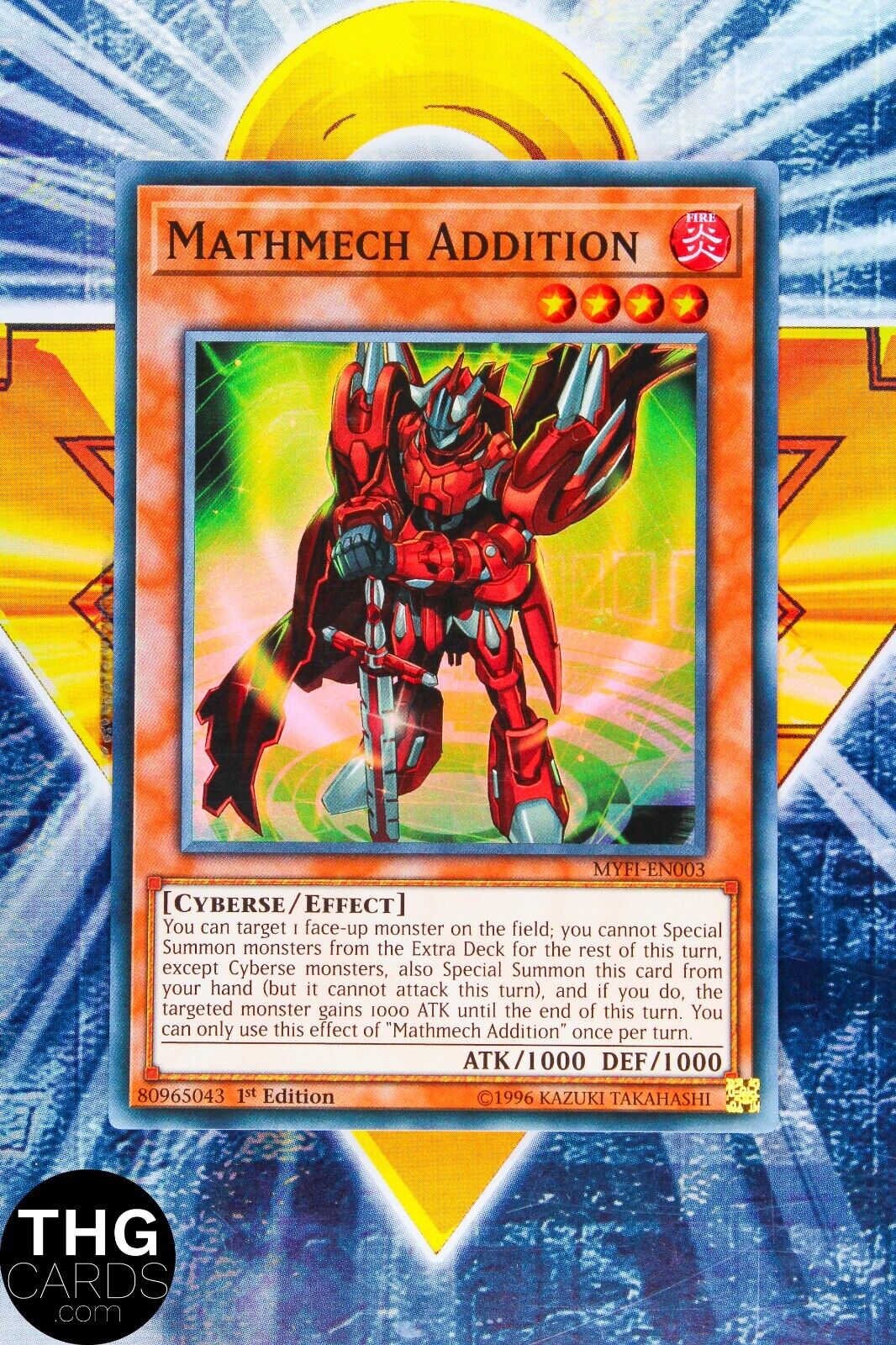 Mathmech Addition MYFI-EN003 1st Edition Super Rare Yugioh Card