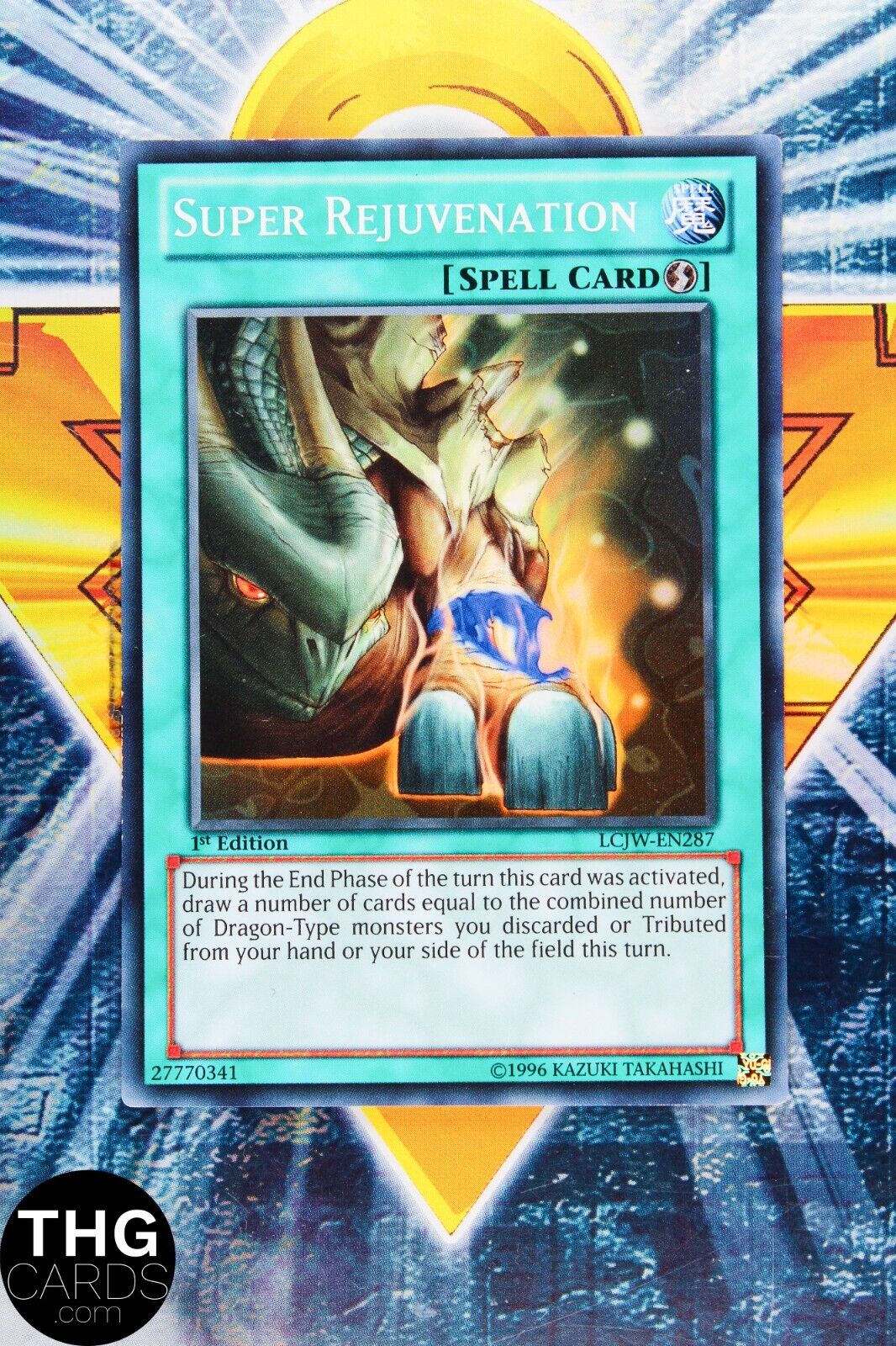 Super Rejuvenation LCJW-EN287 1st Edition Super Rare Yugioh Card