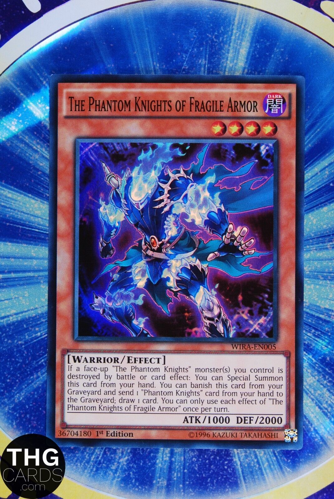 The Phantom Knights of Fragile Armor WIRA-EN005 1st Ed Super Rare Yugioh Card