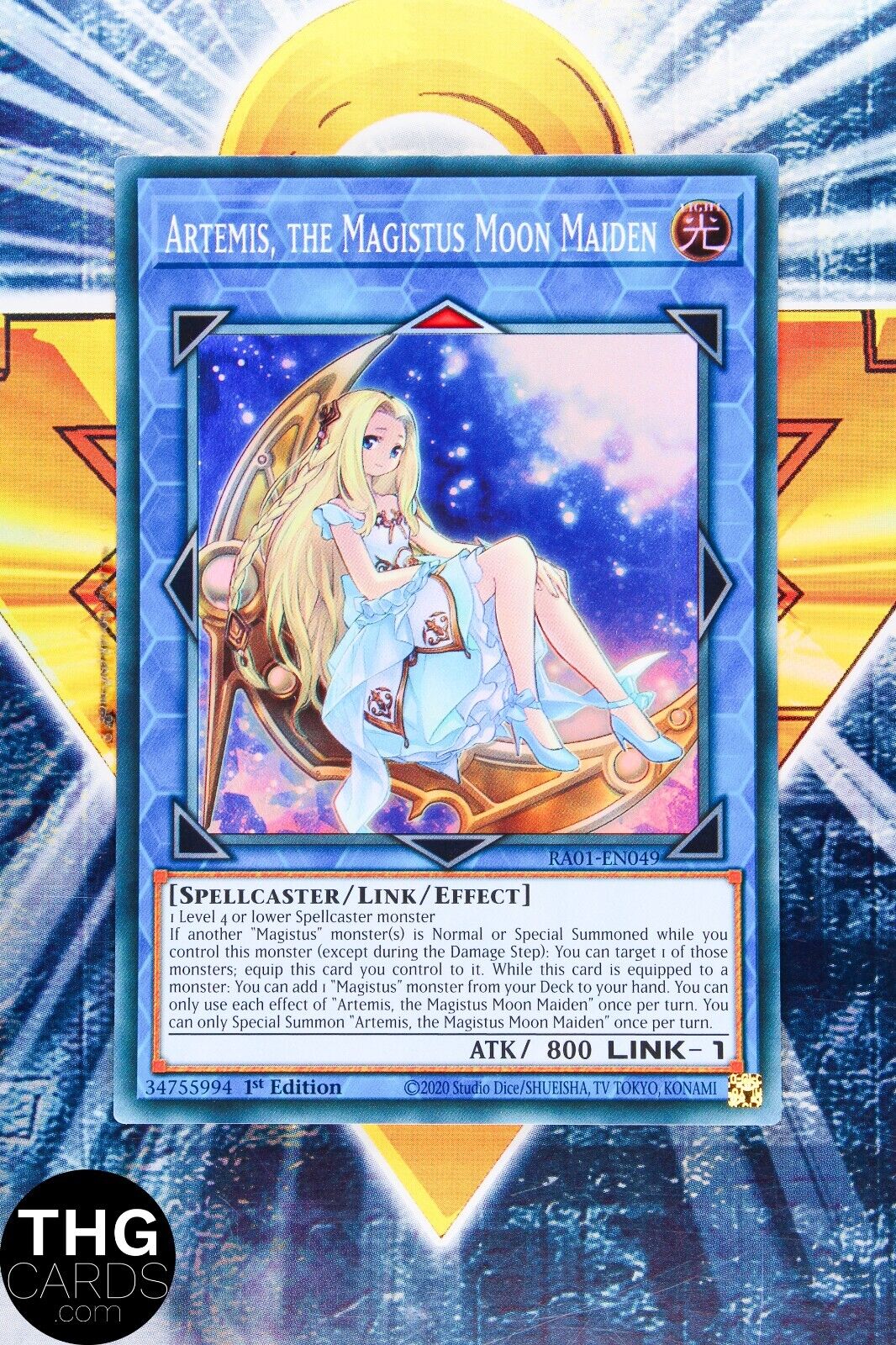 Artemis, the Magistus Moon Maiden RA01-EN049 Super Rare Yugioh Card Playset