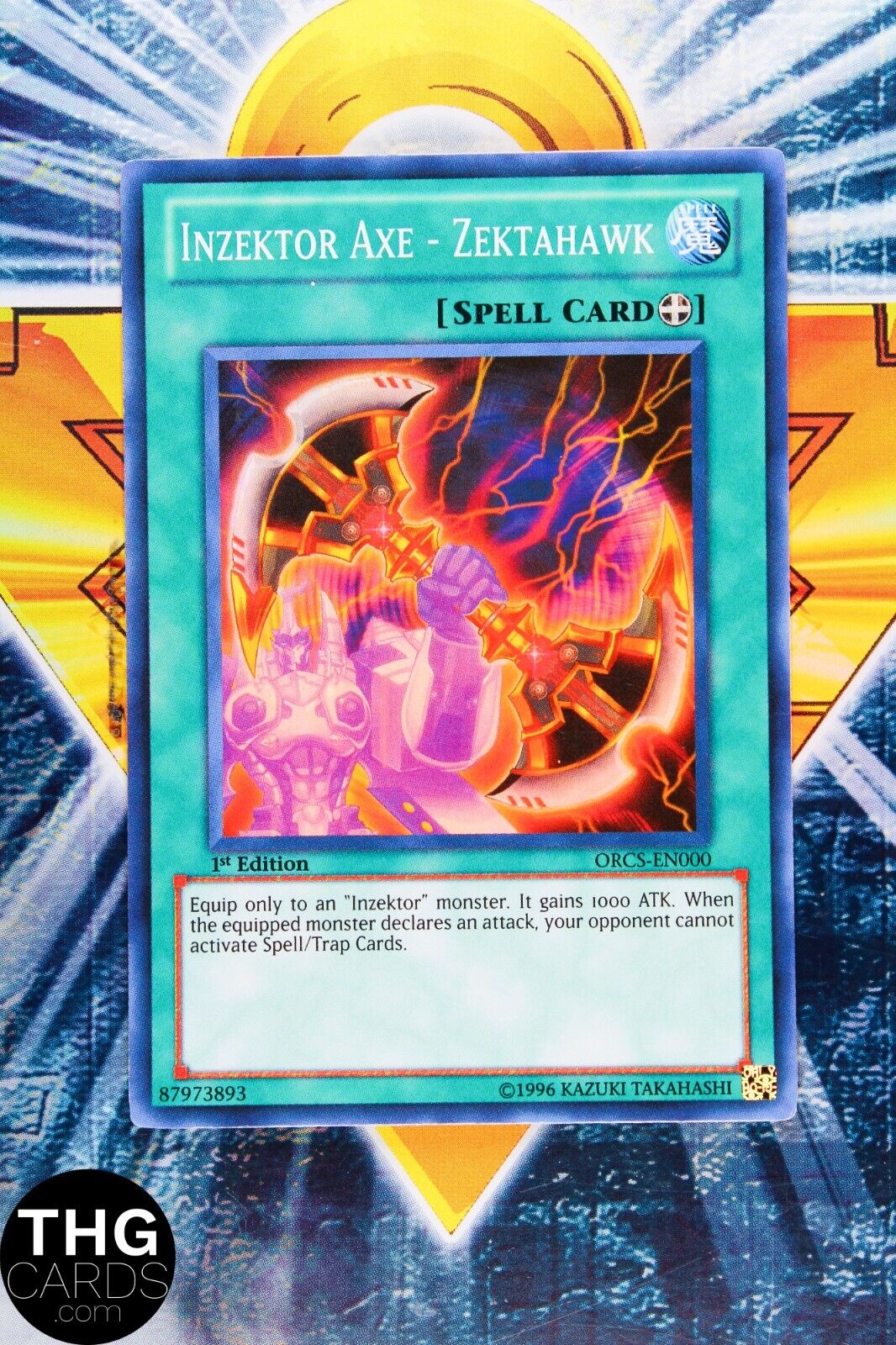 Inzektor Axe - Zektahawk ORCS-EN000 1st Edition Super Rare Yugioh Card