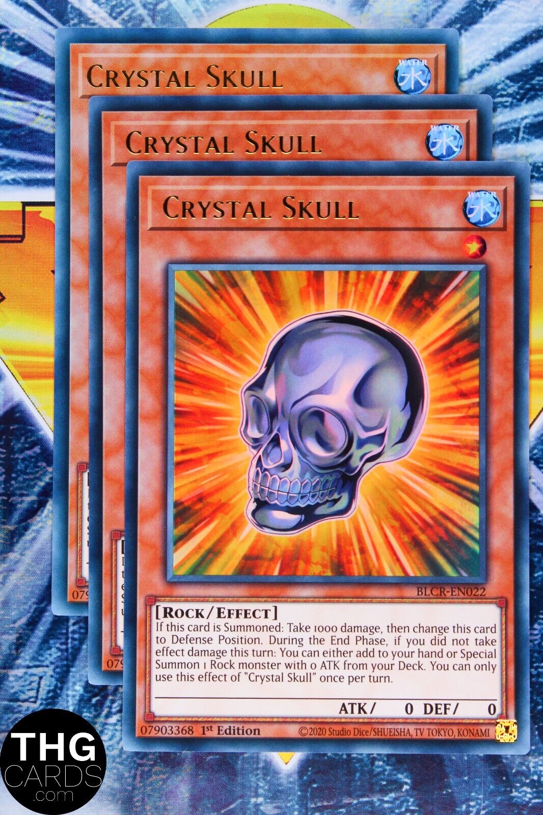 Crystal Skull BLCR-EN022 1st Edition Ultra Rare Yugioh Playset