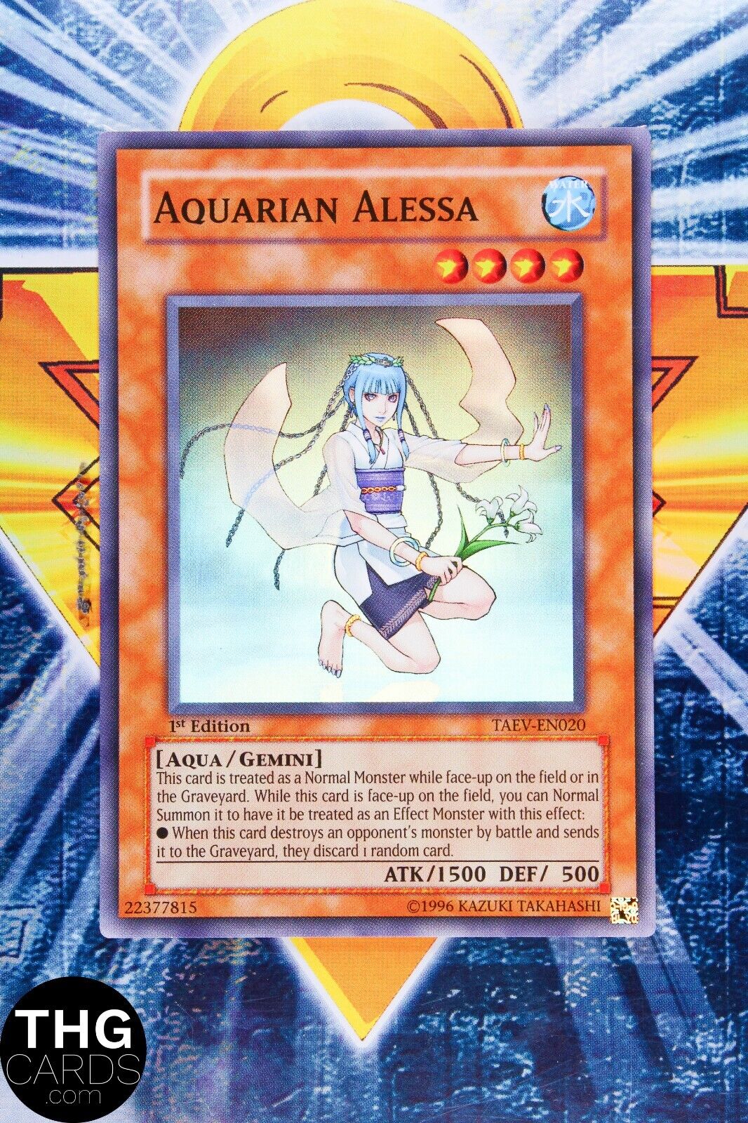 Aquarian Alessa TAEV-EN020 1st Edition Super Rare Yugioh Card
