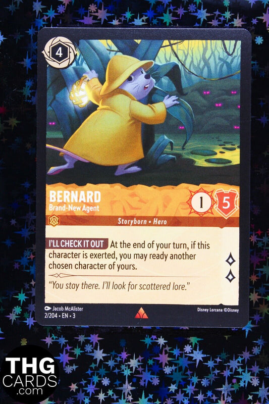 Bernard, Brand-New Agent 2/204 Rare Lorcana Card EN3