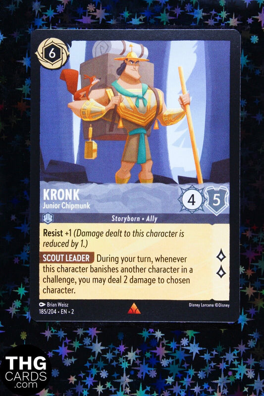 Kronk, Junior Chipmunk 185/204 Rare Lorcana Card EN 2