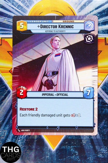 Director Krennic 269 Common Hyperspace Star Wars Unlimited Card