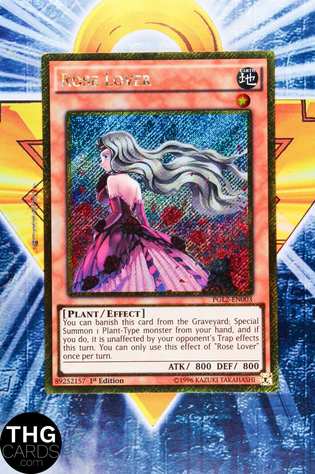 Rose Lover PGL2-EN003 1st Edition Secret Rare Yugioh Card