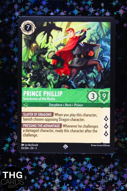 Prince Phillip, Swordsman Of The Realm 83/204 Super Rare Lorcana Card EN 5