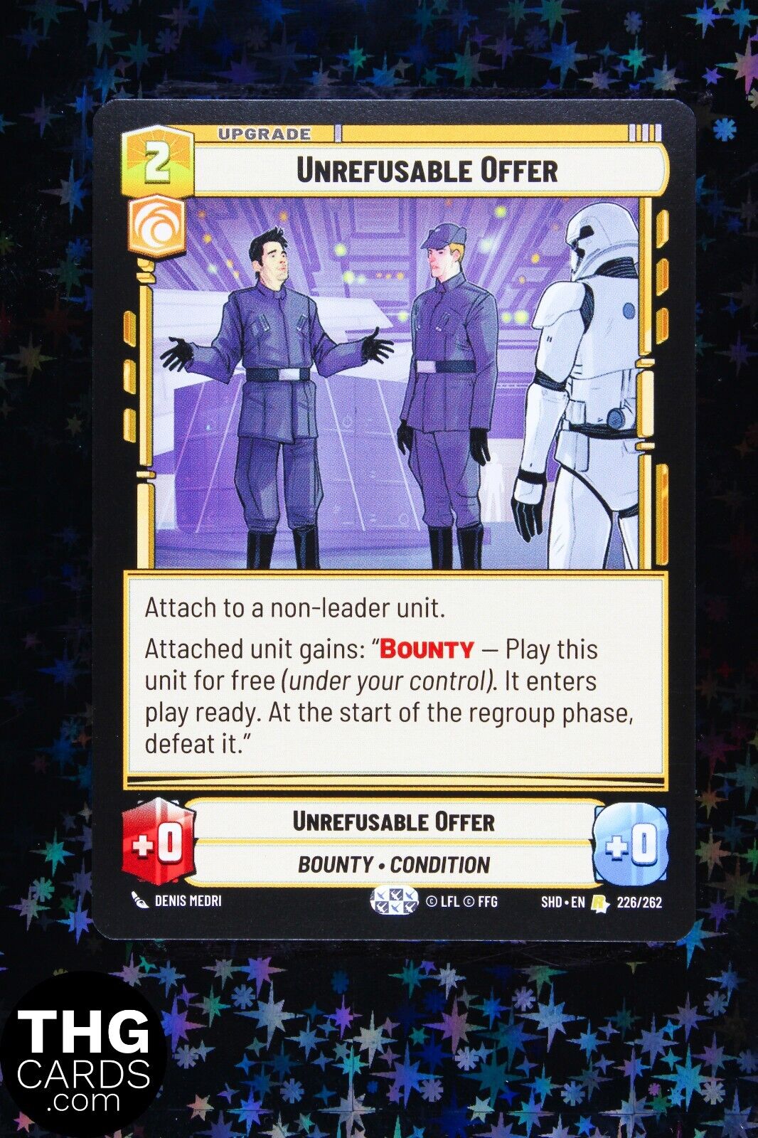 Unrefusable Offer 226/262 Rare Star Wars Unlimited Card SHD