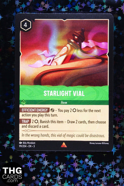 Starlight Vial 99/204 Rare Lorcana Card EN 3 PLAYSET