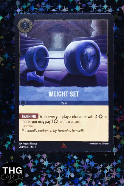 Weight Set 204/204 Rare Foil Lorcana Card EN 1