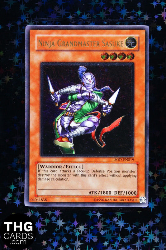 Ninja Grandmaster Sasuke SOD-EN019 Ultimate Rare Yugioh Card