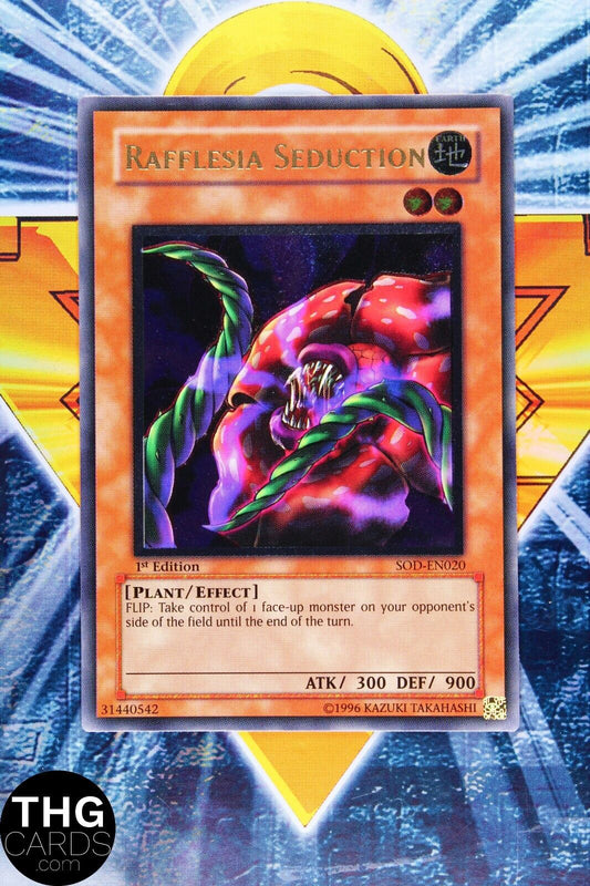 Rafflesia Seduction SOD-EN020 1st Edition Ultimate Rare Yugioh Card