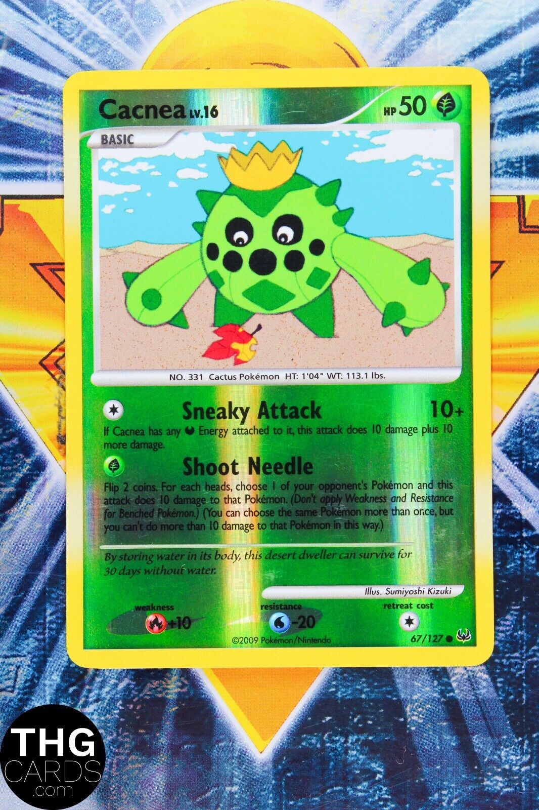 Cacnea 67/127 Reverse Holo Common Platinum Pokemon Card