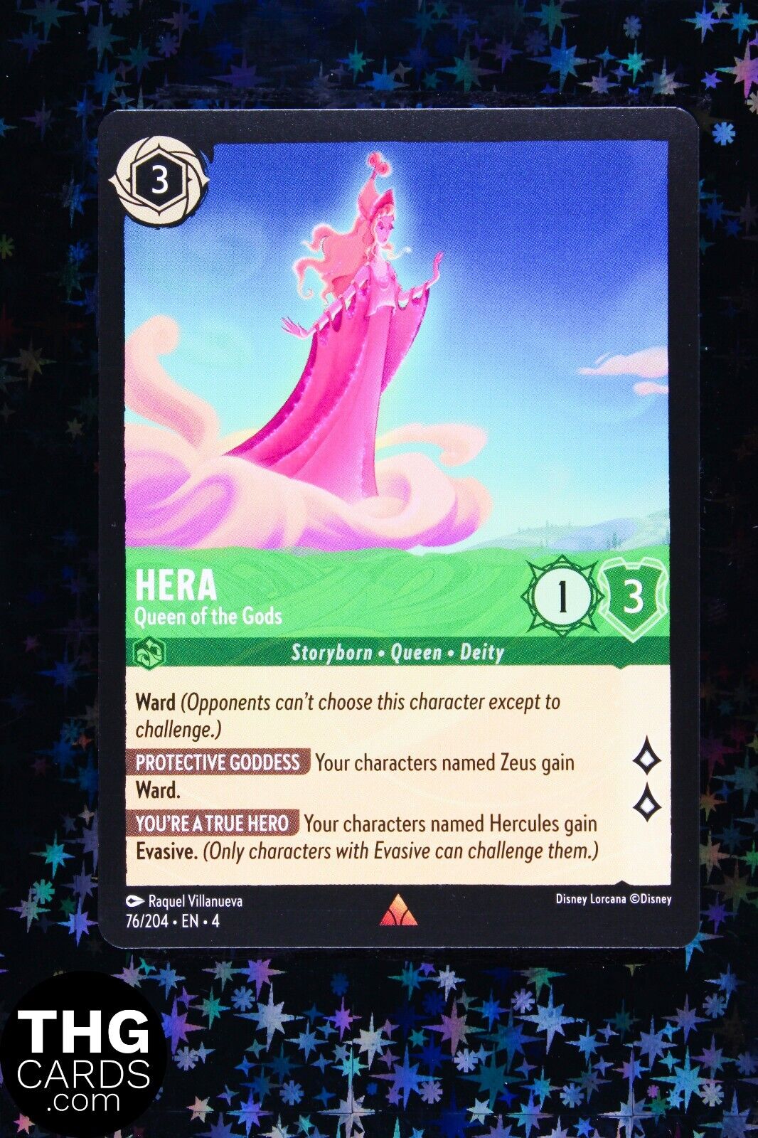 Hera, Queen of the Gods 76/204 Rare Lorcana Card EN 4