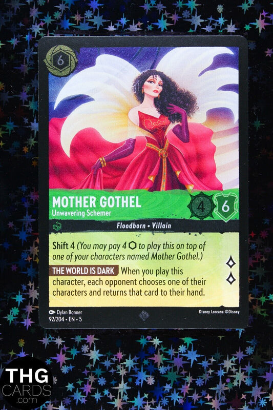 Mother Gothel, Unwavering Schemer 92/204 Foil Super Rare Lorcana Card EN 5