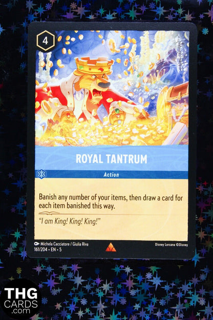 Royal Tantrum 161/204 Rare Lorcana Card EN 5